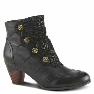 L’Artiste by Spring Step Women's Belgard Ankle Bootie, Black, 36 EU/5.5-6 M US