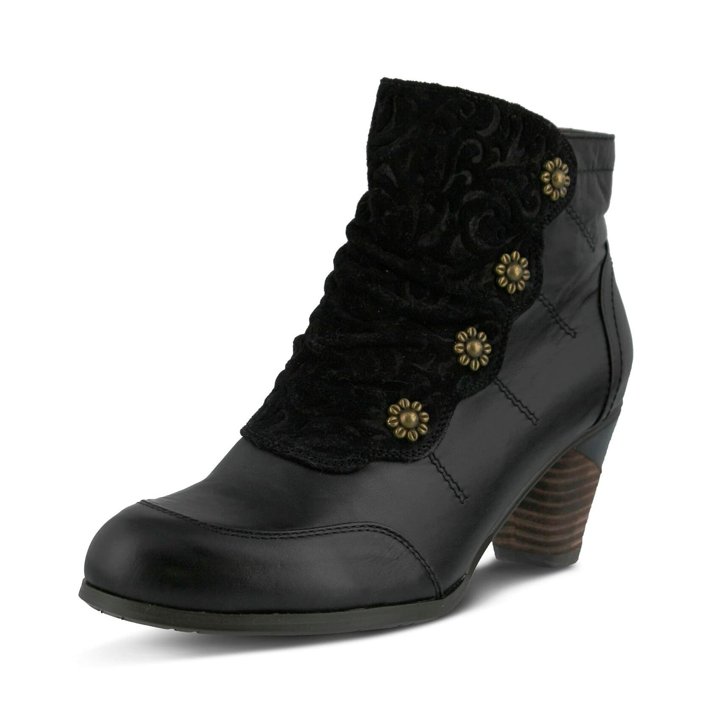 L’Artiste by Spring Step Women's Belgard Ankle Bootie, Black, 36 EU/5.5-6 M US