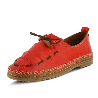 Spring Step Women's Berna Leather Loafer – Artistic Slip-On Comfort Shoe with Padded Insole, Elastic Vamp, and Durable Rubber Outsole Red EU 41 / US 9.5-10