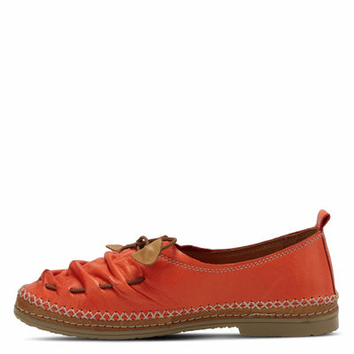Spring Step Women's Berna Leather Loafer – Artistic Slip-On Comfort Shoe with Padded Insole, Elastic Vamp, and Durable Rubber Outsole Red EU 41 / US 9.5-10