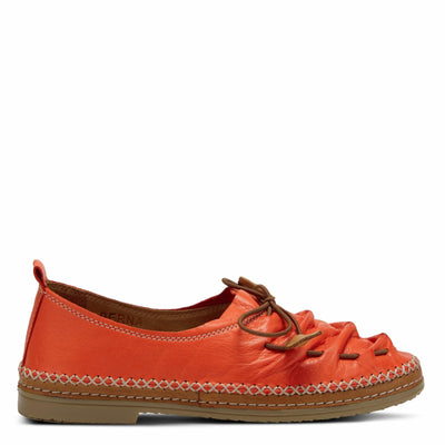 Spring Step Women's Berna Leather Loafer – Artistic Slip-On Comfort Shoe with Padded Insole, Elastic Vamp, and Durable Rubber Outsole Red EU 41 / US 9.5-10