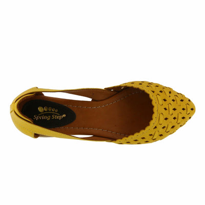 Spring Step Women's DELORSE Slip-On Shoes Yellow EU 42/10.5-11