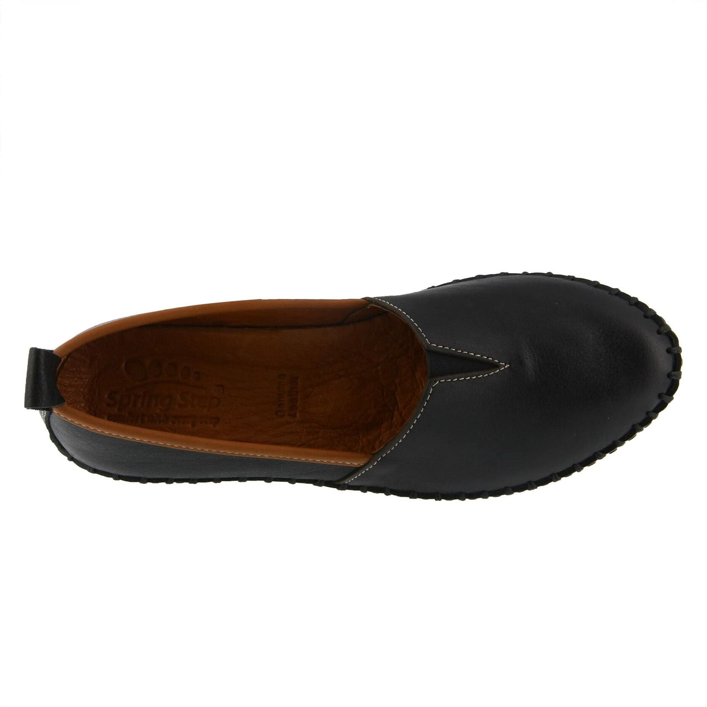 Spring Step Women's TISPEA Loafer Flat, Black, 10.5-11