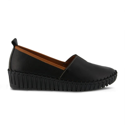 Spring Step Women's TISPEA Loafer Flat, Black, 10.5-11