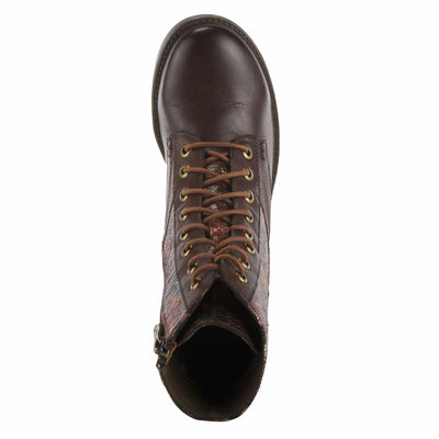 Spring Step L'Artiste Women's Marty-Met Leather Bootie Brown Multi EU 41 / US 9.5-10
