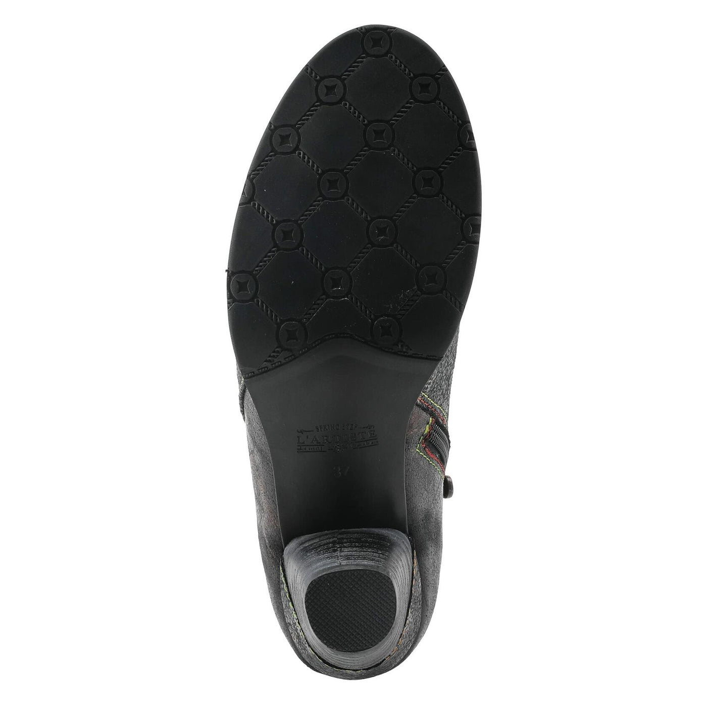Spring Step L'Artiste Bestlove Ankle Boots for Women Low Heel | Casual Women's Boots Women with Metallic Brush Strokes and Cushion Footbed Black Multi EU 42 / US 10.5-11