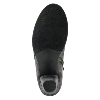 Spring Step L'Artiste Bestlove Ankle Boots for Women Low Heel | Casual Women's Boots Women with Metallic Brush Strokes and Cushion Footbed Black Multi EU 42 / US 10.5-11