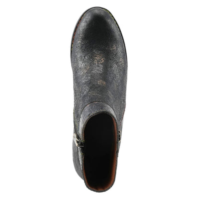 Spring Step L'Artiste Bestlove Ankle Boots for Women Low Heel | Casual Women's Boots Women with Metallic Brush Strokes and Cushion Footbed Black Multi EU 36 / US 5.5-6