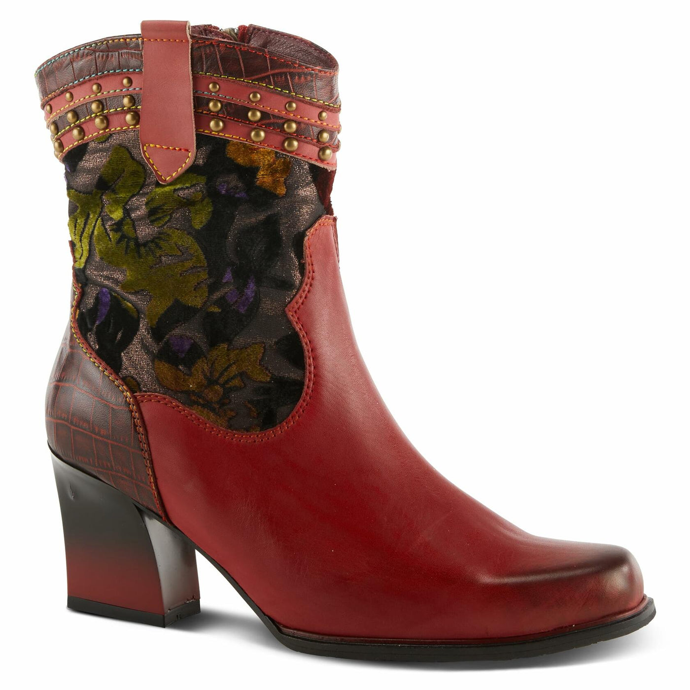 Spring Step L`Artiste Women's Happytime Boot Red Multi EU 42 / US 10.5-11