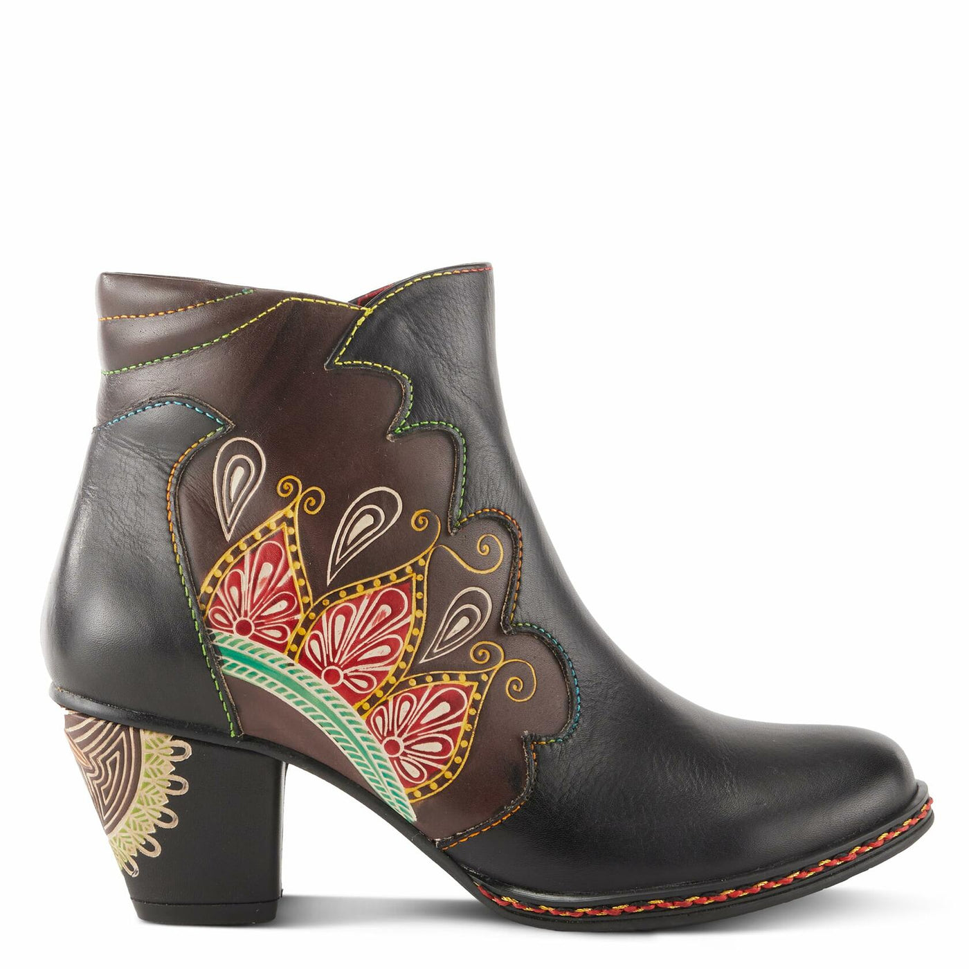 Spring Step L`Artiste Women's Zamihi Leather Bootie Black EU 35 / US 5