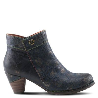 Spring Step L'Artiste Bestlove Ankle Boots for Women Low Heel | Casual Women's Boots Women with Metallic Brush Strokes and Cushion Footbed Navy Multi EU 41 / US 9.5-10