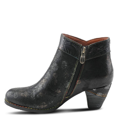 Spring Step L'Artiste Bestlove Ankle Boots for Women Low Heel | Casual Women's Boots Women with Metallic Brush Strokes and Cushion Footbed Black Multi EU 42 / US 10.5-11