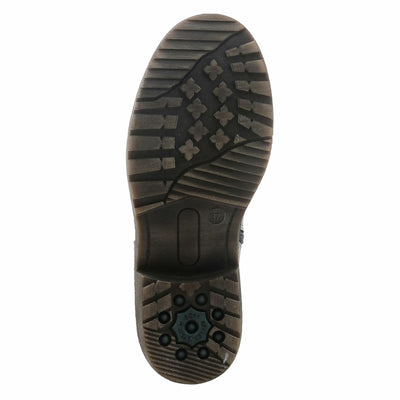 Spring Step Women's Nonia Chelsea-Bootie with Plaid Elastic Stretch - Shock-Absorbing Grey EU 42/10.5-11