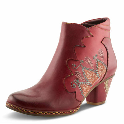 Spring Step L`Artiste Women's Zamihi Leather Bootie Red EU 43 / US 11.5-12