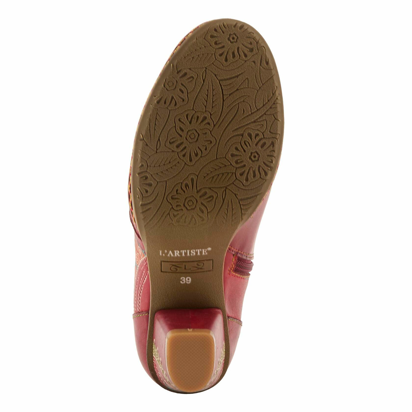 Spring Step L`Artiste Women's Zamihi Leather Bootie Red EU 43 / US 11.5-12