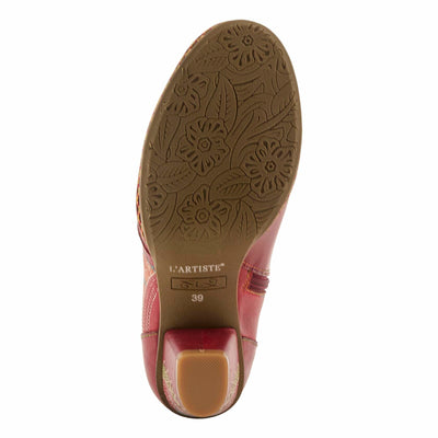Spring Step L`Artiste Women's Zamihi Leather Bootie Red EU 43 / US 11.5-12