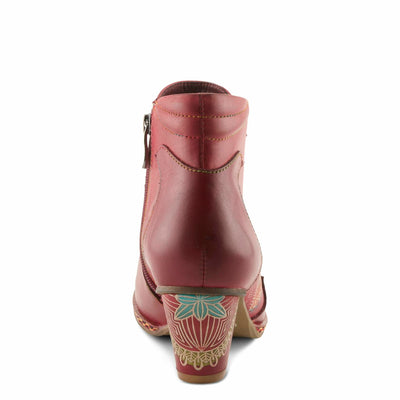 Spring Step L`Artiste Women's Zamihi Leather Bootie Red EU 43 / US 11.5-12