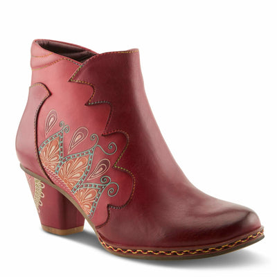 Spring Step L`Artiste Women's Zamihi Leather Bootie Red EU 43 / US 11.5-12