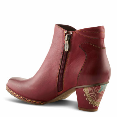 Spring Step L`Artiste Women's Zamihi Leather Bootie Red EU 43 / US 11.5-12
