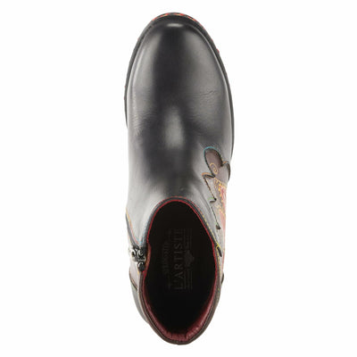 Spring Step L`Artiste Women's Zamihi Leather Bootie Black EU 44 / US 12.5-13