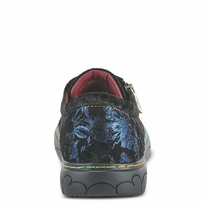 Spring Step L'Artiste Danli-Cheeta Snakers for Women - Animal Print Girls Sneaker - Ladies Fashion Snakers with Zipper and Adjustable Laces - Navy Multi EU 39 / US 8.5