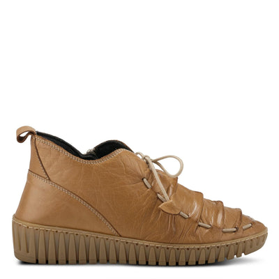 Spring Step Nespea Booties for Women - Waterproof Leather Women's Shoes with Zipper Closure - Western Ankle Boots for Women with Low Heel - Camel EU 37 / US 6.5-7