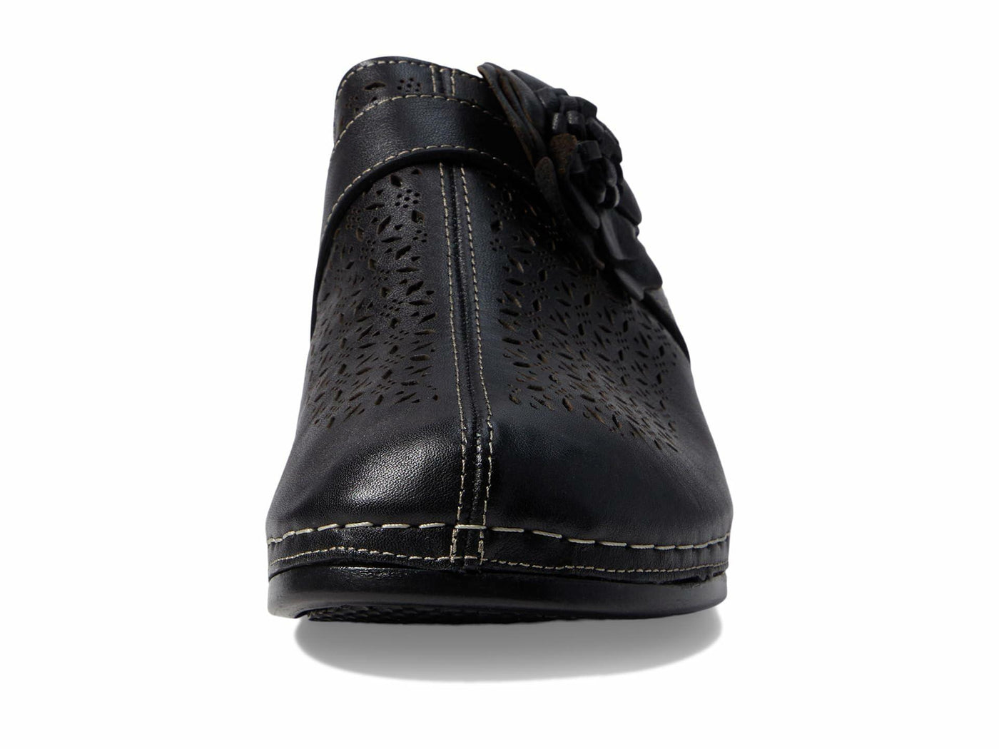 Spring Step Women's Lilybean Leather Clog Black EU 42 / US 10.5-11