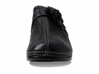 Spring Step Women's Lilybean Leather Clog Black EU 42 / US 10.5-11
