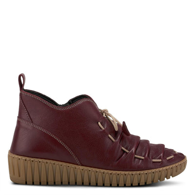 Spring Step Nespea Booties for Women - Waterproof Leather Women's Shoes with Zipper Closure - Western Ankle Boots for Women with Low Heel - Bordeaux EU 36 / US 5.5-6
