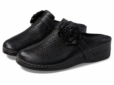 Spring Step Women's Lilybean Leather Clog Black EU 42 / US 10.5-11