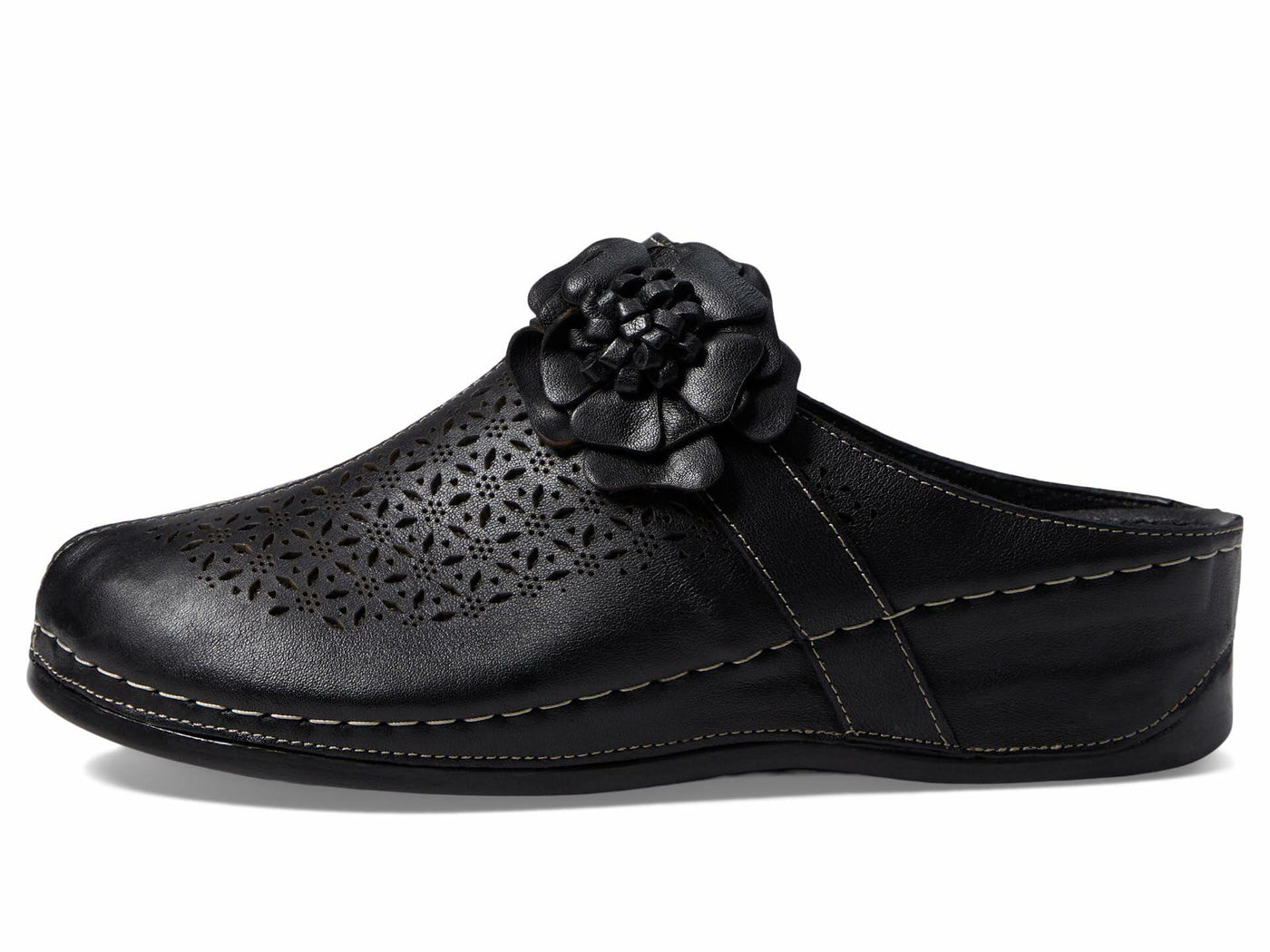 Spring Step Women's Lilybean Leather Clog Black EU 42 / US 10.5-11