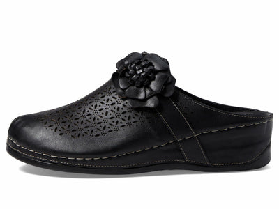 Spring Step Women's Lilybean Leather Clog Black EU 42 / US 10.5-11