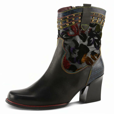 Spring Step L`Artiste Women's Happytime Boot Black Multi EU 42 / US 10.5-11