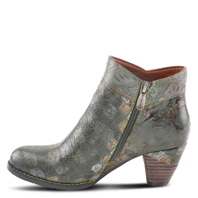 Spring Step L'Artiste Bestlove Ankle Boots for Women Low Heel | Casual Women's Boots Women with Metallic Brush Strokes and Cushion Footbed Olive Multi EU 39 / US 8.5