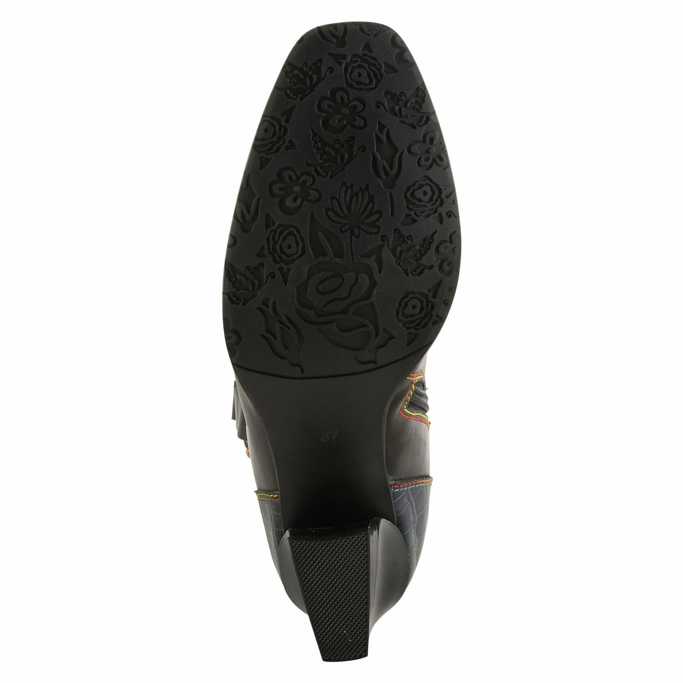 Spring Step L'Artiste Women's Happytime Leather Bootie Black Multi EU 38 / US 7.5-8