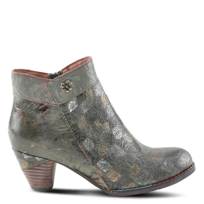 Spring Step L'Artiste Bestlove Ankle Boots for Women Low Heel | Casual Women's Boots Women with Metallic Brush Strokes and Cushion Footbed Olive Multi EU 39 / US 8.5