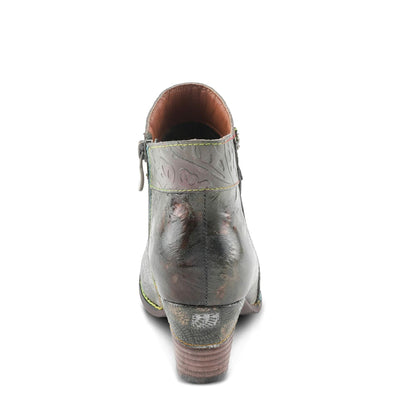 Spring Step L'Artiste Bestlove Ankle Boots for Women Low Heel | Casual Women's Boots Women with Metallic Brush Strokes and Cushion Footbed Olive Multi EU 37 / US 6.5-7
