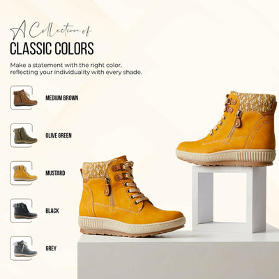 Spring Step Women's Karlene Bootie Mustard EU 38 / US 7.5-8