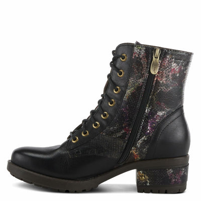 Spring Step L'Artiste Women's Marty-Met Leather Bootie Black Multi EU 42 / US 10.5-11