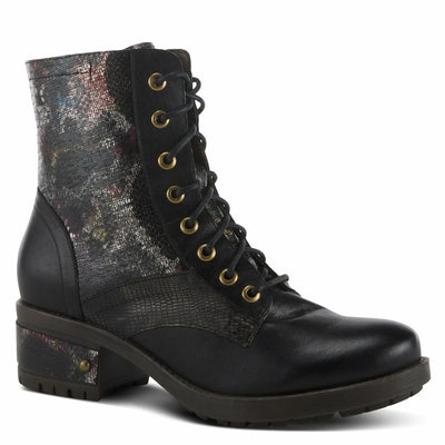 Spring Step L'Artiste Women's Marty-Met Leather Bootie Black Multi EU 42 / US 10.5-11
