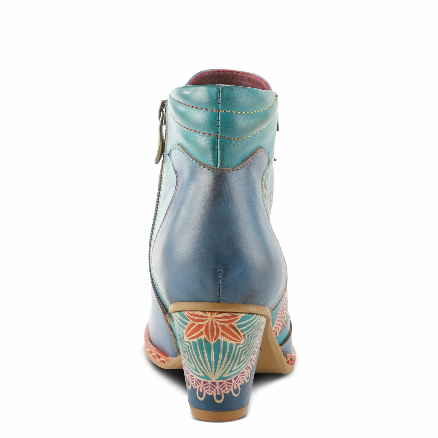 Spring Step L`Artiste Women's Zamihi Leather Bootie Blue EU 36 / US 5.5-6