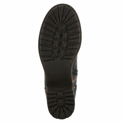 Spring Step L'Artiste Women's Marty-Met Leather Bootie Black Multi EU 42 / US 10.5-11