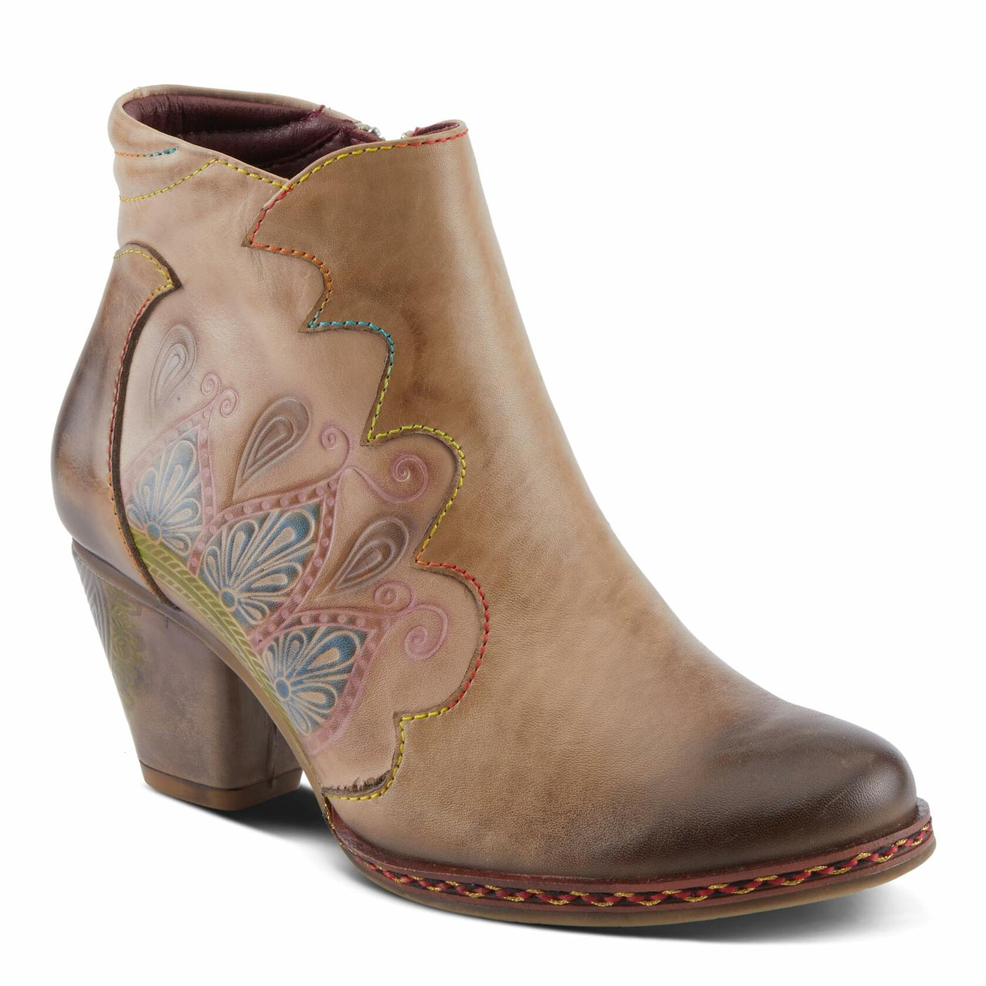 L'Artiste by Spring Step Women's Zamihi Western Boot, Taupe, 8