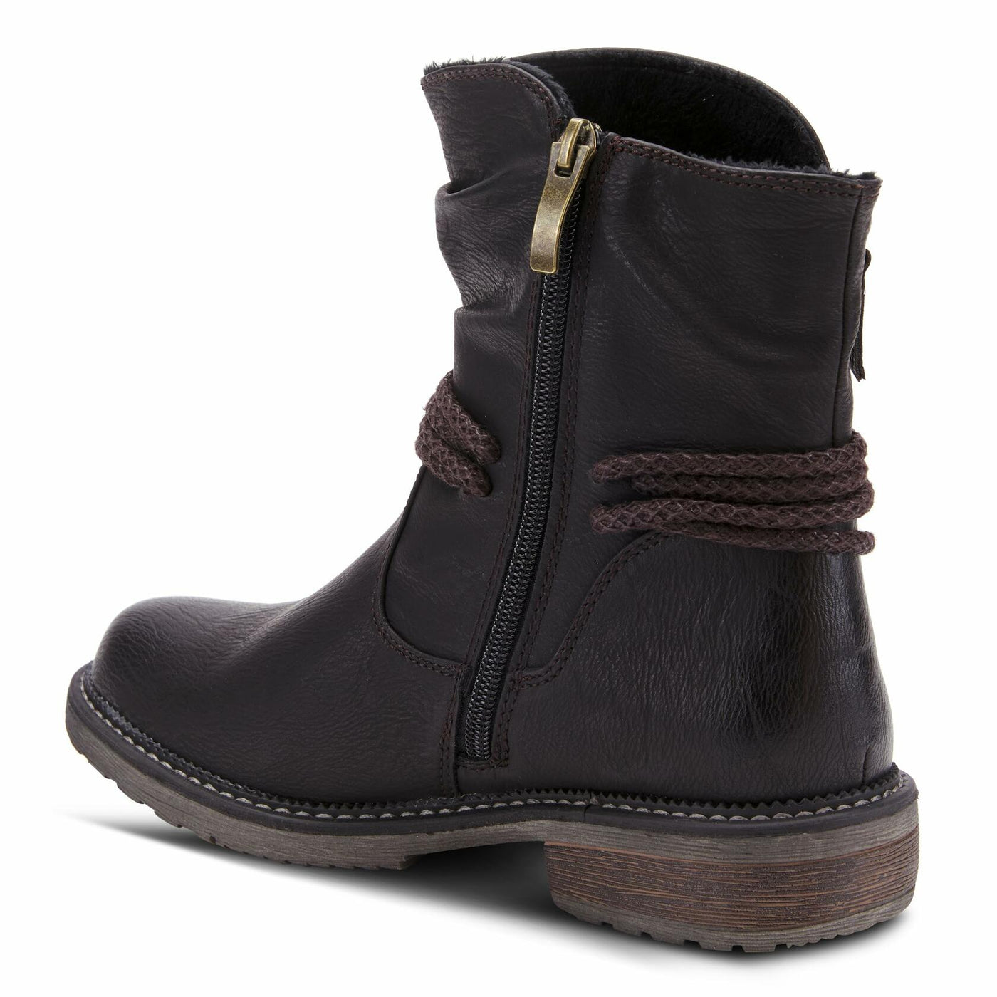 Spring Step Relife Kathie Mid-Calf Boots for Women - Waterproof Ladies Boots With Zipper Closure - Western Low Heel Ankle Boots for Women - Black EU 43/11.5-12