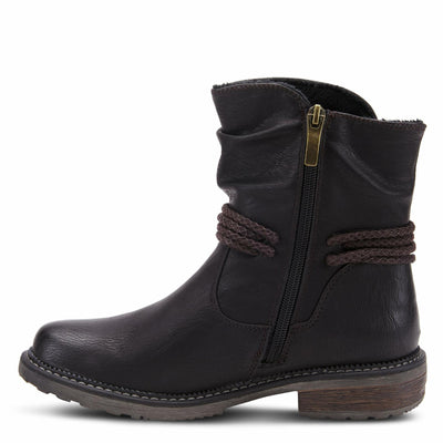 Spring Step Relife Kathie Mid-Calf Boots for Women - Waterproof Ladies Boots With Zipper Closure - Western Low Heel Ankle Boots for Women - Black EU 43/11.5-12