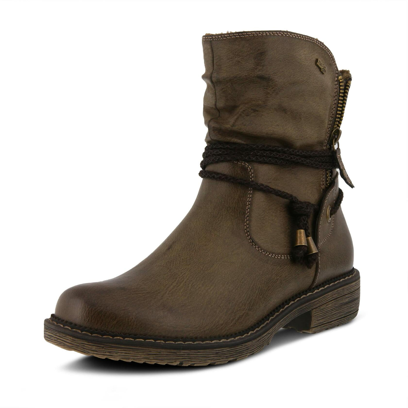 Spring Step womens Mid Calf Boot, Taupe, 10.5-11 US