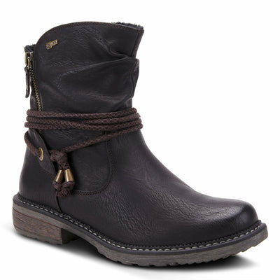 Spring Step Relife Kathie Mid-Calf Boots for Women - Waterproof Ladies Boots With Zipper Closure - Western Low Heel Ankle Boots for Women - Black EU 43/11.5-12