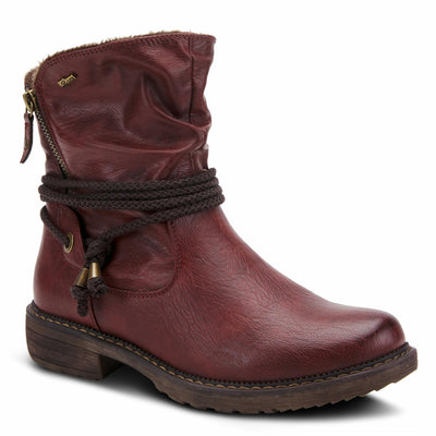 Spring Step womens Mid Calf Boot, Bordeaux, 7.5-8 US