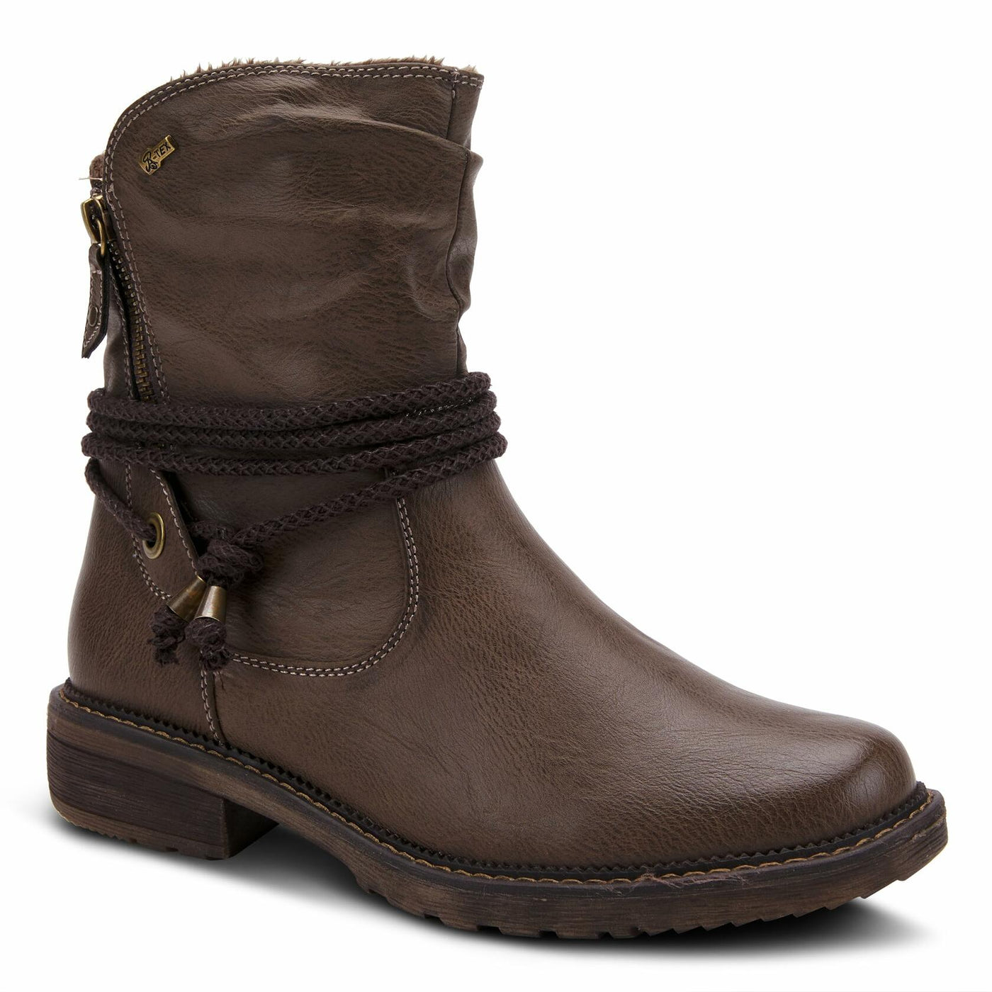 Spring Step womens Mid Calf Boot, Taupe, 10.5-11 US