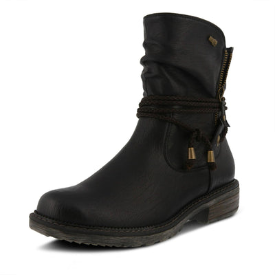Spring Step Relife Kathie Mid-Calf Boots for Women - Waterproof Ladies Boots With Zipper Closure - Western Low Heel Ankle Boots for Women - Black EU 43/11.5-12